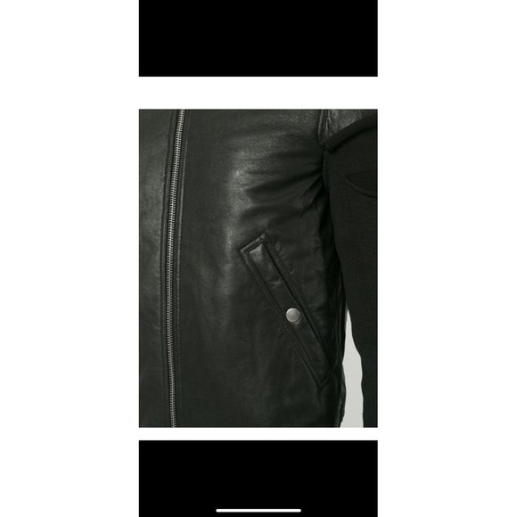 Rick Owens Lambskin Zipped Bomber Jacket - Picture 5 of 11